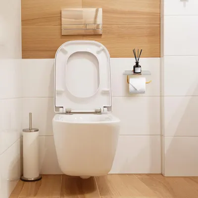 Produktbild von Toiletpapierhalter -  Aufbewahrung - ohne Bohren - Silber
