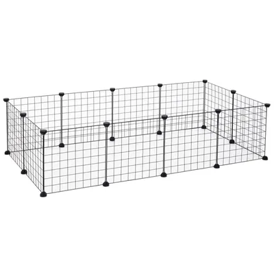 Zdjęcie produktu dla Fortuna Lai Wolier metalowa klatka dla małych zwierząt Wolier elastyczny czarny 106x73x36cm