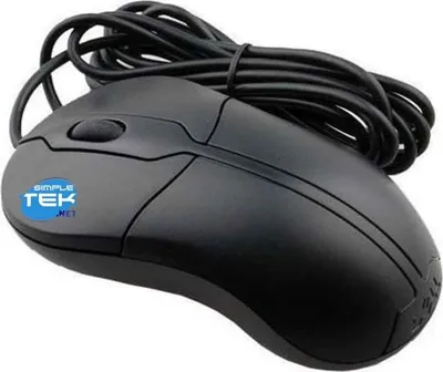 Produktbild von DELL Optische USB-Maus, 2 Tasten, Scrollrad, Schwarz, XN966