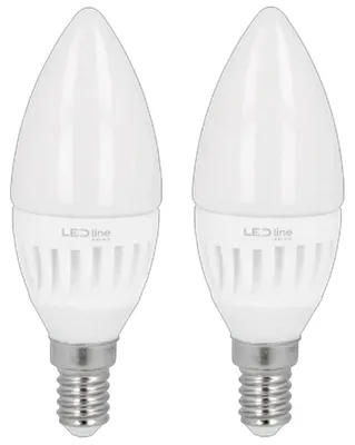 Produktbild von LED line PRIME E14 LED Kerzenlampe C37 5W 700lm 230V 2 Stück