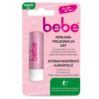 Produktbild von Bebe Perlglanz Lippenstift mit Rosenöl & Sheabutter, 4,9g