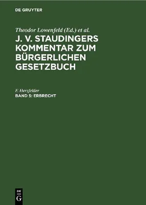 Produktbild von Erbrecht