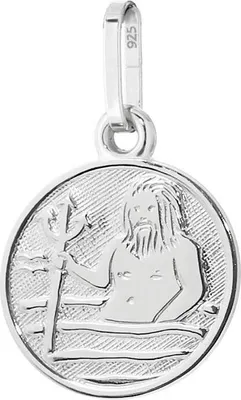 Produktbild von Wassermann Sternzeichen 925 Sterlingsilber 12mm Kettenanhänger Horoskop Zodiak