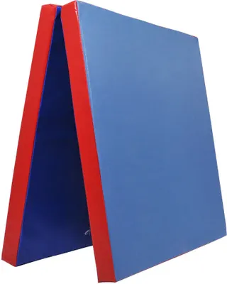 Produktbild von Grevinga® klappbare Turnmatte | RG 22 - sehr weich | 200 x 100 x 6 cm | BLAU-ROT