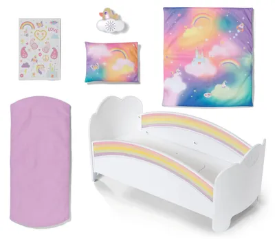 Produktbild von BABY born® Regenbogen Bett
