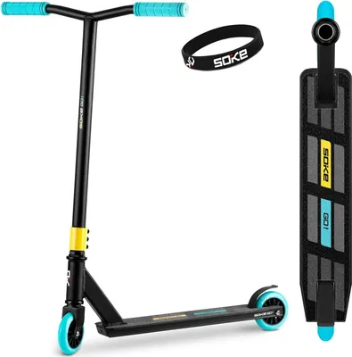 Image de SOKE GO! Trottinette Stunt jaune bleu