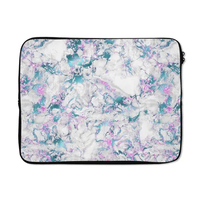 Produktbild von MuchoWow® Laptop Hülle 15 Zoll Regenbogen - Marmor - Muster Laptoptasche - Laptoptasche - Sleeve - Rundum-Schutz