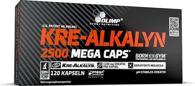 Obrázok produktu pre OLIMP KRE-ALKALYN 2500 MEGA CAPS (KREATIN MONOHYDRATE) 120 kapsl