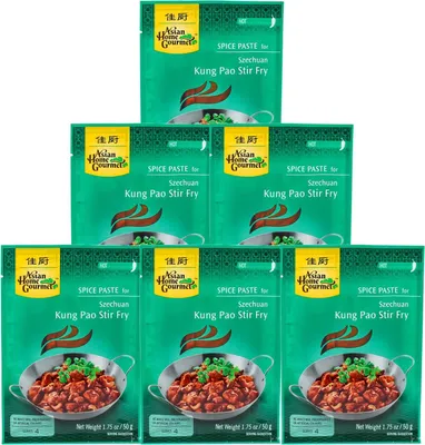 Produktbild von Asian Home Gourmet Gewürzpaste für Szechuan Kung Pao 6x50g