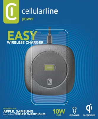 Obrázek produktu pro Cellularline 8018080355097, Vnitřní, AC, Bezdrátové nabíjení, 1,6 m, Černá