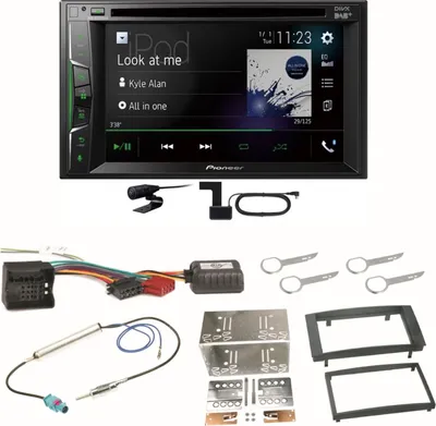 Produktbild von Pioneer AVH-A3200DAB Bluetooth Digitalradio Einbauset für T5 2003-2015 Multivan