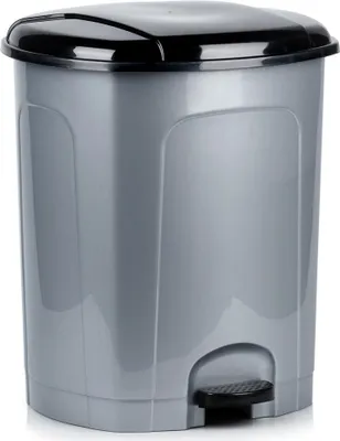 Obrázek produktu pro Pedálový odpadkový koš plastový šedý 50l