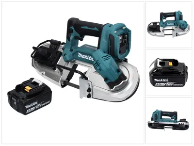Immagine prodotto di Makita DPB 183 T1 Sega a nastro a batteria 18V 66mm + 1x Batteria 5,0 Ah - senza caricabatterie