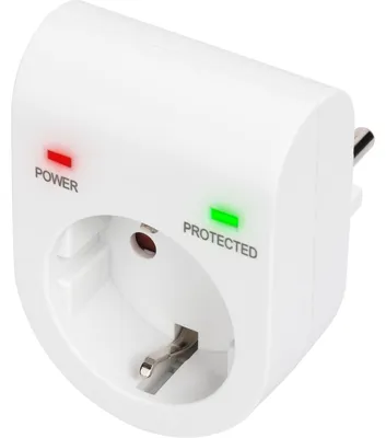 Immagine prodotto di DIGITUS DN-95400 DIGITUS Überspannungsschutzadap. LED 1xCEE 7/7 TV-GS CE-LVD