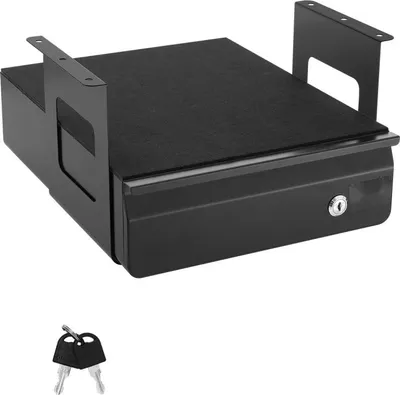Zdjęcie produktu dla Szuflada podbiurkowa z półką 365x335x185mm - Organizer podbiurkowy - Oszczędność miejsca - Trwała i solidna konstrukcja
