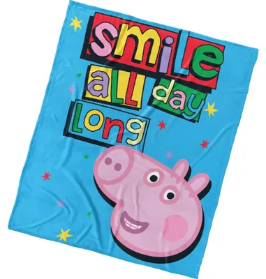 Obrázok produktu pre Detská deka Peppa Pig Smile Please, 110 x 140 cm