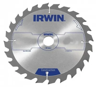 IRWIN Hartmetall-Kreissägeblatt 250 mm x 30 mm, 24 Zähne