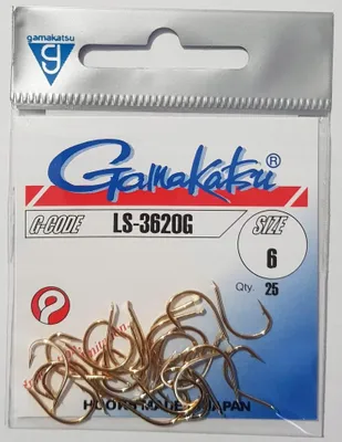 Produktbild von Gamakatsu LS-3260G Haken Größe 6 für große Fische