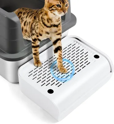 Produktbild von Katzentreppe, Kunststoff Treppe für Katzen, weiß, für Katzenklo