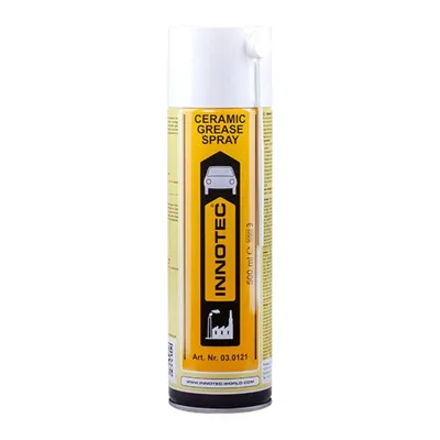 Produktbild von Innotec Ceramic Grease Spray – Druckbeständiges Keramikfett – Hochtemperatur-Schmierstoff für extreme Belastungen – Montage & Wartung von Bremsanlagen