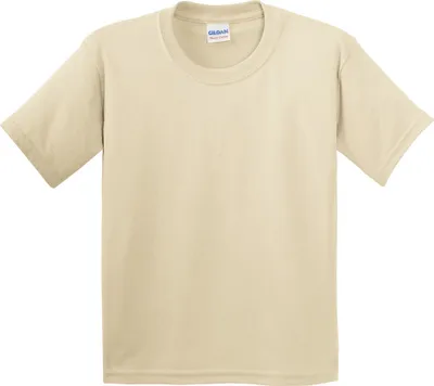 Produktbild von Gildan Kinder T-Shirt mit Rundhalsausschnitt, kurzärmlig BC482 (S) (Sandfarben)