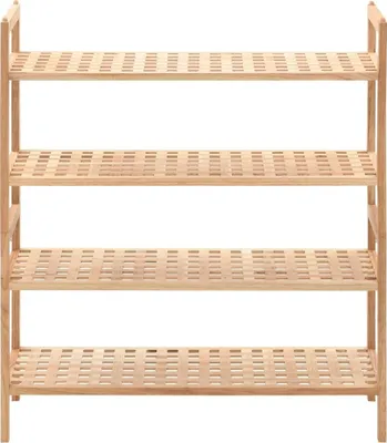 Immagine prodotto di vidaXL Scarpiera in legno massiccio di noce 69x26x81 cm