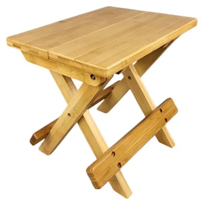 Produktbild von Faltbarer Holzschemel, 23 x 30 x 28 cm, braun