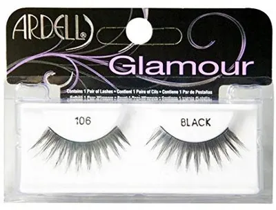 Obrázok produktu pre Ardell | Umelé riasy 106 - Čierne - Glamour efekt - Ľahko použiteľné - Opakovane použiteľné