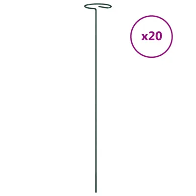 Obrázek produktu pro vidaXL Plant podporuje 20 ks. Tmavě zelená ocel 40 cm