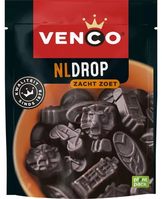 Image de Venco Réglisse Gouttes 235g – Bonbons à la réglisse hollandais originaux, intenses
