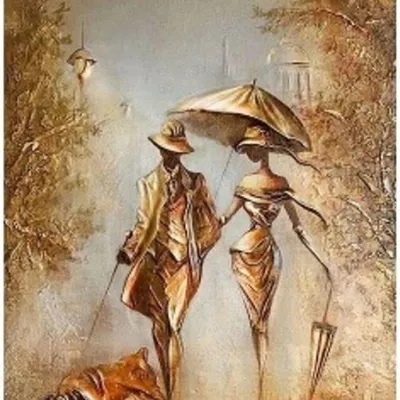 Immagine prodotto di Mosaico Diamantato "Donna E Uomo", 30X40 Cm
