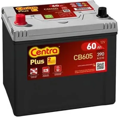 Produktbild von CENTRA Plus Starterbatterie 12V 60Ah 480A/EN D23 für Auto LKW Batterie