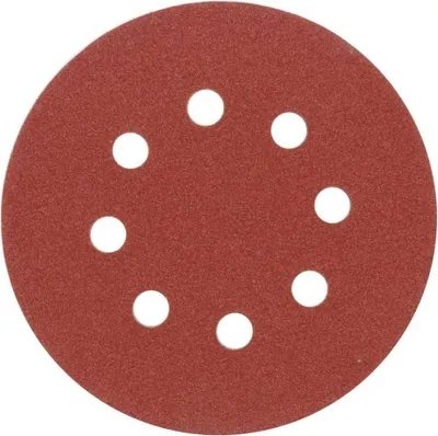 Immagine prodotto di Carta vetrata 125 mm P60 con fori 5 pezzi Velcro