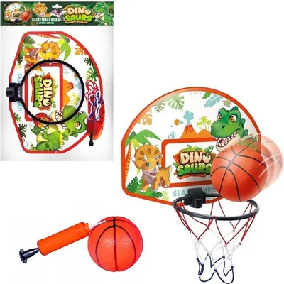 Obrázek produktu pro Sada na basketbal s dinosaurem a míčem – Trifox