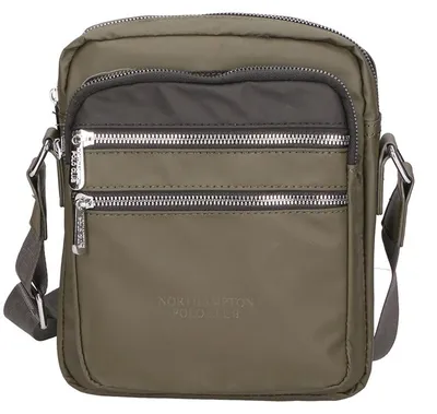 Obrázek produktu pro Pánská taška přes rameno messenger šedá vegan kůžePolyuretanGrey UNICA 20x23x7 cm