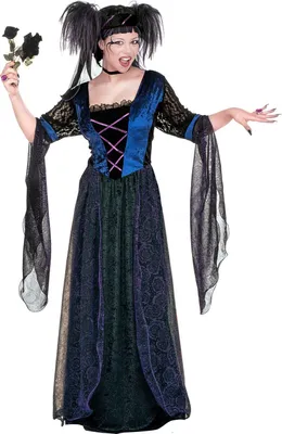 Produktbild von Kostüm Gothic Prinzessin - Schloßkostüm - Mittelalter Hexe Halloween XXL - 50/52