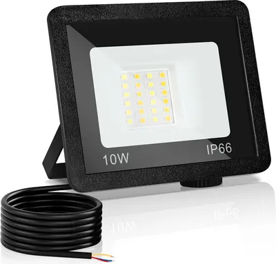 Produktbild von Jopassy LED Fluter LED Baustrahler 1X 10W 3 Farbe 3000/4000/6500K Floodlight mit IP66 Wasserdicht