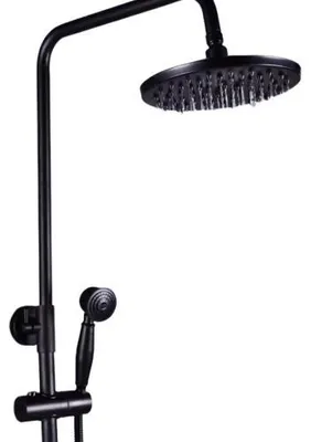 Produktbild von Duschsystem, langlebige Konstruktion, 3-in-1-Funktionalität, schwarz