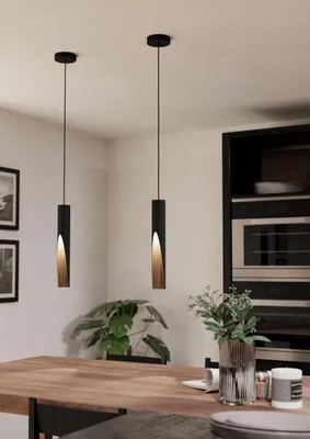Produktbild von EGLO LED Hängelampe Barbotto, Pendelleuchte über Esstisch mit indirekter Beleuchtung, Hängeleuchte, GU10-Leuchtmittel, warmweiß,
