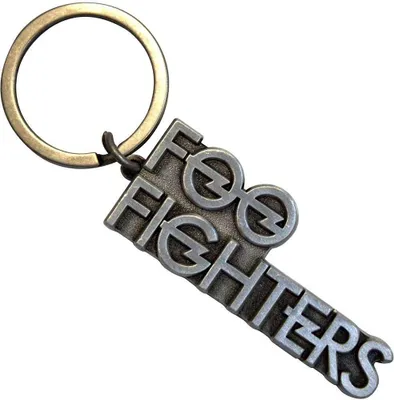 Produktbild von Foo Fighters - Schlüsselanhänger Gestapeltes Logo RO11705 (Einheitsgröße) (Silber)