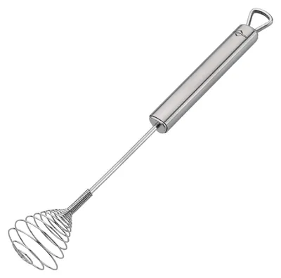 Quirlbesen aus Edelstahl, spülmaschinengeeignet, silber, 1 Stück