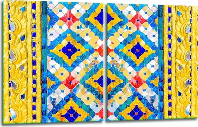 Produktbild von Herdabdeckplatten 2x40x52 Glaskeramikkochfeld 2-Teilig Glas Spritzschutz Mosaik