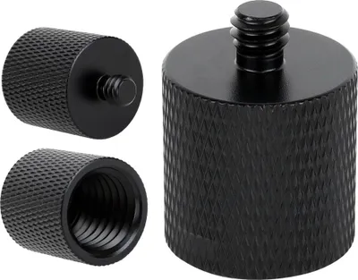 Obrázok produktu pre Redukcia objímky adaptéra 5/8" na 1/4" statív čierny stojan 26 mm