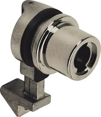 Image de Serrure à bouton à cylindre HEKNA 534 F, zamak nickelé poli
