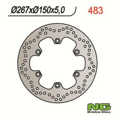 Obrázek produktu pro NG BRAKES Bremsscheibe rund starr