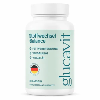 Produktbild von Glucavit – Nahrungsergänzungsmittel für den aktiven Lebensstil – 30 Kapseln