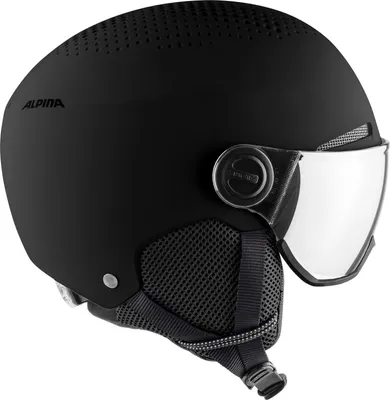 Image de Alpina Arber Visor Q-Lite casque de ski casque de snowboard noir mat A9228 : 54 - 58 cm Taille - Casques : 54 - 58 cm