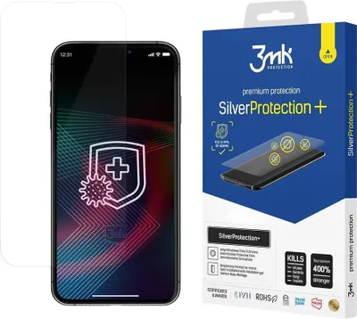 Image de 3mk Film de protection antimicrobienne pour écran SilverProtection+ pour Apple iPhone 14/14 Pro 0,21mm Self-Heal