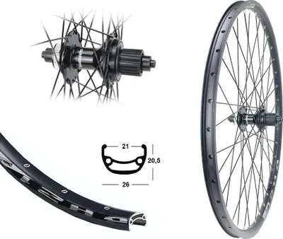 Produktbild von Bärwinkels Hinterrad 27,5 Zoll Disc Shimano Deore 12-fach Microspline Centerlock 21-584 MTB