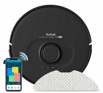 Produktbild von 4-in-1-Staubsauger und Wischroboter TEFAL RG8575WH X-PLORER, Lasernavigation, 120 Min.